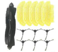 Kit de limpieza completo de 13 piezas para robot aspirador Kärcher RCV 3, incluye 1 cepillo principal, 4 cepillos laterales, 4 almohadillas para fregona, 4 filtros, accesorios para RCV3(B)
