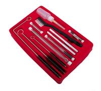 Kit de limpieza de aerógrafo de 22 piezas con cepillos y herramientas para mantenimiento por pulverización, compatible con succión HVLP de alimentación por gravedad