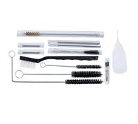Kit de limpieza de aerógrafo de 22 piezas para Hvlp Spray Gravity Feed succión pintura detalle reparación conjunto con plástico y metal cepillos