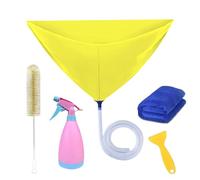 Kit de limpieza de aire acondicionado, combinación de soplador de bobinas, mantenimiento, sistemas de aire acondicionado, cepillo de aleta de condensador, extensión de boquilla, limpiador de tuberías