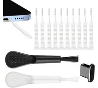 Kit de limpieza de altavoces de teléfono de 13 piezas, cepillo de limpieza de puerto de teléfono celular, kit de limpiador de puerto de cargador de teléfono, cepillo de limpieza reutilizable con