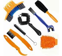 Kit de limpieza de bicicletas, kit de herramientas de cadena, cepillo para neumáticos, kit de herramientas de cadena de guantes de limpieza de bicicleta de montaña, azul cielo