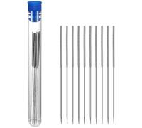 Kit de Limpieza de Boquillas de Impresora 3D, Limpiador de Boquillas Extrusoras de Acero Inoxidable, 10 Unidades de Agujas de Impresora de 0.4 mm, Color Plateado