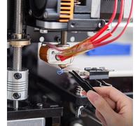 Kit de limpieza de boquillas, juego de 30 piezas con agujas de acero de 0,4 mm, cepillos de cobre y silicona, pinzas, para A1 Mini y la mayoría