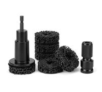 Kit de Limpieza de Bujes de Rueda con 5 Discos de Molienda | 1 amoladora incluida, 1 adaptador incluido, compatible con taladro, compatible con llave de impacto, herramienta de