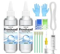 Kit de Limpieza de Cabezal de impresión para Impresora Epson HP Canon Brother Pro8025 Et2760 Et2720 Et-3760 Et-2400 Et 2850 Wf-3640 8620 8610 8600 100 ml, 2 Unidades