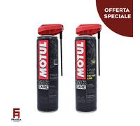 Kit de Limpieza de Cadena Moto Motul Limpiador C1 + Lubricante Grasa Spray C4...