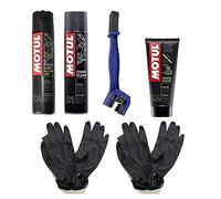 Kit de limpieza de cadena Motul C1 + C4 + M4 con cepillo y guantes