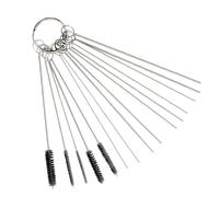 Kit de limpieza de carburadores, juego de 10 cables de limpieza, removedor de suciedad de carbono, limpiador de suciedad de carburador, cepillos de limpieza y aguja de lavado, herramienta de