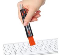 Kit de limpieza de casco, cepillo electrónico 3 en 1, herramienta multifunción, compartimento para teclado, cepillos para auriculares, kit retráctil con paño suave para accesorios tecnológicos