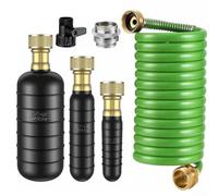 Kit de limpieza de drenaje de goma de 3 piezas, desatascador de alta presión para tuberías de 1 a 6 pulgadas, eliminación eficaz de obstrucciones para cocina, baño (verde)