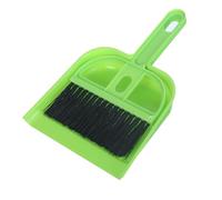 Kit de Limpieza de Escritorio, Juego de Recogedor de Escoba de Mano Pequeña, Cepillo de Mesa Portátil Multifuncional, Herramientas de Limpieza para Teclado y Ordenador (Green)