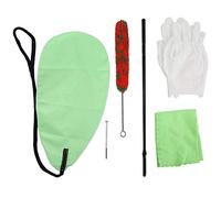 Kit de limpieza de flautas de 6 piezas, kit de reparación de herramientas de mantenimiento de flauta hecha a mano reutilizable para instrumentos musicales puliendo y limpieza
