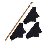 Kit de limpieza de flautas, paño de limpieza de flauta, varilla de limpieza de flauta, trapo, flauta, hisopo, suministros de limpieza de flautas