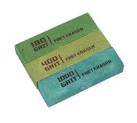Kit de Limpieza de Guitarra, 3 uds., Borradores de Trastes de Guitarra, Pulido de Cuerdas, Bloques de Goma Abrasivos, Kit de Herramientas de Limpieza para Eliminación de óxido de