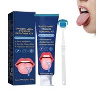Kit De Limpieza De Lengua Con Gel Y Cepillo - Elimina El Mal Aliento Y Cuida Tu Salud Bucal - Set De Raspador De Lengua Con Gel Refrescante De Menta