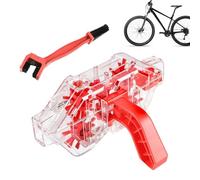 Kit De Limpieza De Motocicletas, Motocicleta Limpiadora De Cadena | Cadena Limpia De Bicicletas Portátiles Borradas Accesorios Ergonómicos De Bicicleta No Deslizantes Para Desengrasar, Lavar Y Pulir,