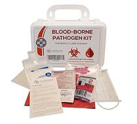 Kit de limpieza de patógenos transmitidos por la sangre/fluidos corporales con solidificador de líquidos, bolsa de riesgo biológico y ropa de protección personal, requisito de OSHA