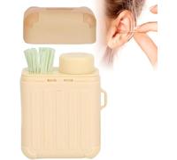 Kit de limpieza de perforación de oreja, kit de hilo dental por orificio de perforación de orejas con 240 piezas de orificio de perforación y solución de limpieza de 15 ml (Perfume de menta)