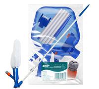 Kit de limpieza de piscina Aspirador de piscina con red Mango telescópico...