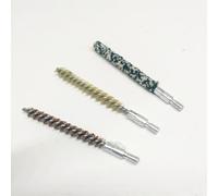 Kit de limpieza de pistola de 3 piezas para calibrador, kit de limpieza y mantenimiento de cañón de escopeta de tubo, juego de cabezales de cepillo de limpieza para accesorios de caza de armas