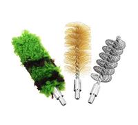 Kit de limpieza de pistola de 3 piezas para calibrador, kit de limpieza y mantenimiento de cañón de escopeta de tubo, juego de cabezales de cepillo de limpieza para accesorios de caza de armas