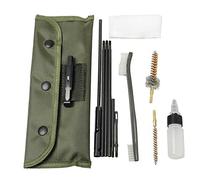 Kit de limpieza de pistola de rifle para pistola de pistola de escopeta, kit de cepillos de limpieza para pistola de mantenimiento de metal, para calibre 22 cal,calibre 223 556 con bolsa de accesorios