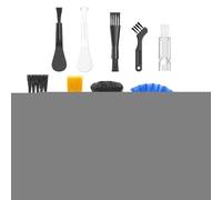 Kit de Limpieza de Teclado, 10 Piezas de Limpieza versátil para Teclado: cerdas para arañazos aseguran una Limpieza Segura, Mientras Que los Ganchos de Metal eliminan eficientemente,