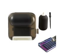 Kit de limpieza de teclado, limpiador de detalles compacto, plumero de limpieza tecnológica de 4.72 pulgadas para dispositivos, herramienta técnica de oficina en casa con multicepillo, kit de teclado