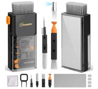 Kit de limpieza de teclado para laptop, kit de limpieza de teclado todo en uno para MacBook iPad iPhone, limpiador compacto para laptop con cepillo y spray para tablet, Airpods, auriculares, pantalla