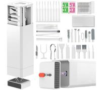 Kit de limpieza de teléfono 2026, 57 piezas, kit de limpieza de iPhone, kit de limpieza de Airbud para AirPods, kit de limpieza de teclado, limpiador de puertos de carga para Apple Lightning/Android