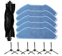 Kit de limpieza de trapeador principal y lateral para aspiradora Lefant M1 M2 Pro M2S M2S Pro M2 Plus U180 y para aspiradora OKP K8 con 12 piezas para un mantenimiento completo del piso