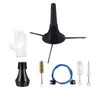 Kit de limpieza de trompeta | Juego de restauración de instrumentos de latón de 7 piezas, limpieza de instrumentos de trompeta de latón, herramientas de mantenimiento completas para pulido y cuidado |