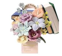 Kit de limpieza de tuberías para manualidades de flores, juego de ramo de tallos de felpilla, kit de fabricación de arreglos florales hecho a mano, actividad creativa de decoración de interiores para