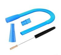 Kit de limpieza de ventilación de secadora con manguera flexible y herramienta de cepillo para quitar pelusas, conductos obstruidos de limpieza profunda y bobinas de refrigerador, compatible con la