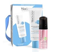 Kit de limpieza doble, aceite limpiador de péptidos de té blanco + espuma de brillo de té, 50 ml