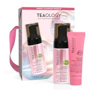 Kit de limpieza doble, espuma de té y aceite de leche de melocotón, 50 ml