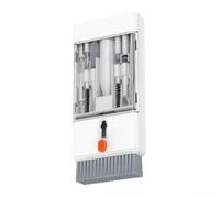 Kit de limpieza eficaz para electrónica, herramienta 22 en 1 para portátiles, teléfonos y cámaras, diseño compacto y portátil (cubierta blanca)