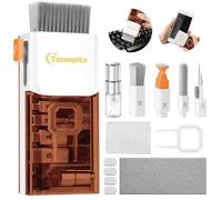 Kit de limpieza electrónica para laptop, teclado de pantalla de iPad, iPhone Pro, herramienta de limpieza 10 en 1 para iPad, iPhone Pro, cepillo de limpieza de polvo de teclado con masilla para PC,