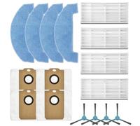 Kit de limpieza esencial para TESLA para filtro RoboStar IQ400 Plus, paños de fregona, bolsas de polvo y cepillos laterales para un hogar más saludable (A)