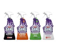 Kit de limpieza esencial Sprays Cillit Bang (antimoho, desengrasante, antical, blanqueador)