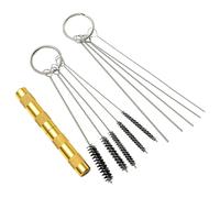 Kit De Limpieza para Aerógrafo | Cepillo Limpiador De Boquillas - Accesorio Portátil con Aguja de Acero Inoxidable para Boquillas y Conductos - para Trabajo Profesional Y Doméstico De