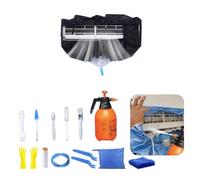 Kit de limpieza para aire acondicionado split ZSPLIT-MAIR, bolsa de limpieza para aire acondicionado split, kit de limpieza para aire acondicionado split（ 15pezzi, Negro）