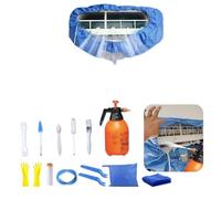 Kit de limpieza para aire acondicionado split ZSPLIT-MAIR, bolsa de limpieza para aire acondicionado split, kit de limpieza para aire acondicionado split（ 15pezzi, Azul rey）