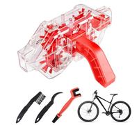 Kit de limpieza para cadena motocicleta Mantenimiento ergonómico | Limpiador De Cadena Transparente Y Portátil Herramientas Limpiadoras Desengrasante Lavado Pulido Para Taller Garaj
