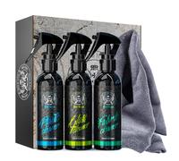 Kit de Limpieza para Coche Interior, Kit de limpieza coche interior, Kit limpieza coche. Limpia Tapiceria, Cristales y Salpicadero 3 Unidades 150ML Ideal para Regalo. Limpieza de Interior para coches.
