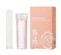 Kit De Limpieza Para Piercings En Las Orejas, 70 Piezas De Limpiador Para Agujeros De Pendientes, Solución Lavado y Herramienta Eliminación Cera 15 ml para Cuidados Hogar Viaje