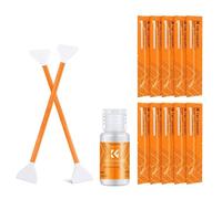 Kit de limpieza para sensor K&F Concept 10 bastoncillos 24 mm y solución 20 ml