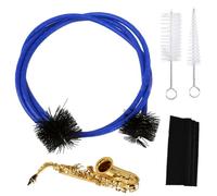 Kit de Limpieza para Trompeta 4 Piezas, con Cepillo Flexible, Cepillo para Boquilla, Cepillo para Válvulas Y Paño, para Trompeta, Trompa, Bombardino, Tuba Y Instrumentos de Viento Metal