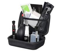 Kit de limpieza profesional de 19 piezas para cámaras réflex digitales, juego de limpieza de sensor de limpieza de lentes con botella de soplado, solución de limpieza, bolígrafo de limpieza de lentes